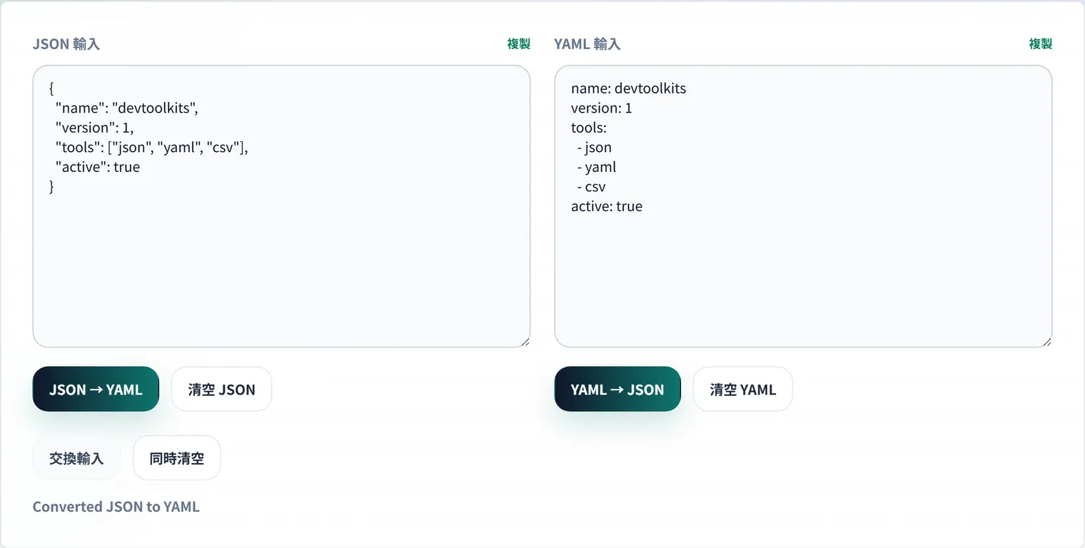 JSON 與 YAML 的轉換及其適用場景