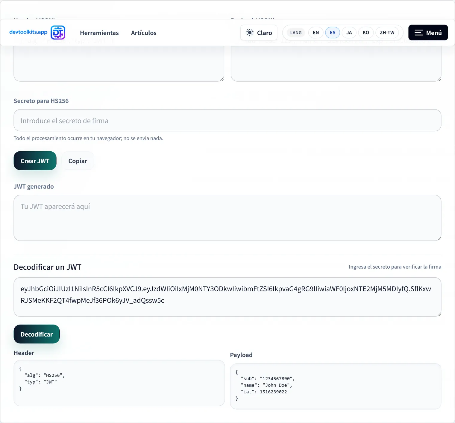 Entendiendo JWT (JSON Web Token) y cómo depurarlo