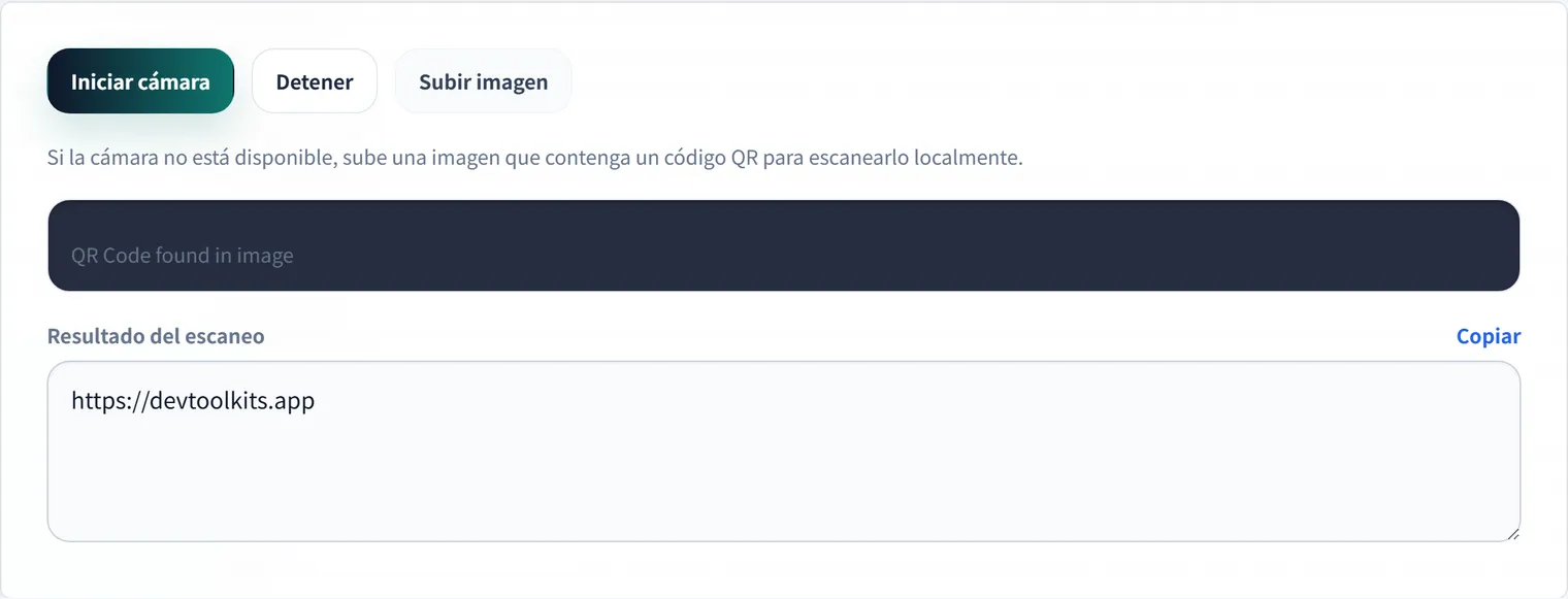 Cómo leer un código QR desde una imagen y comprobar la URL antes de abrirla